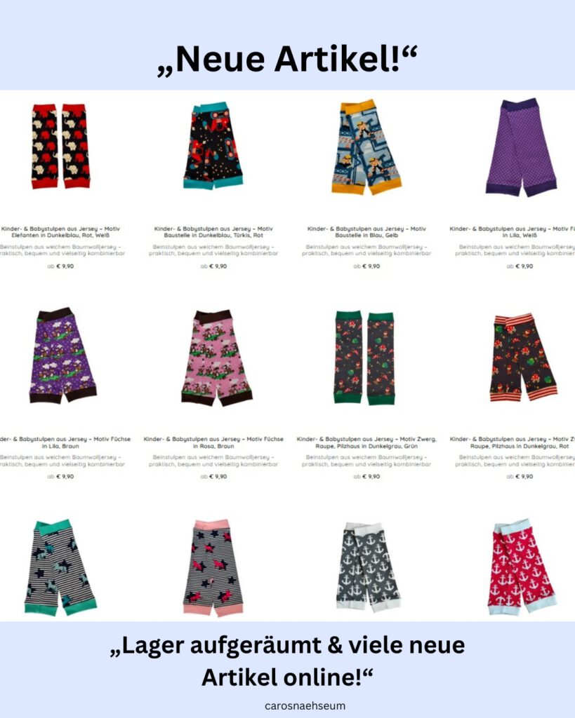 Neue Kategorie Kinder Stulpen handgemacht